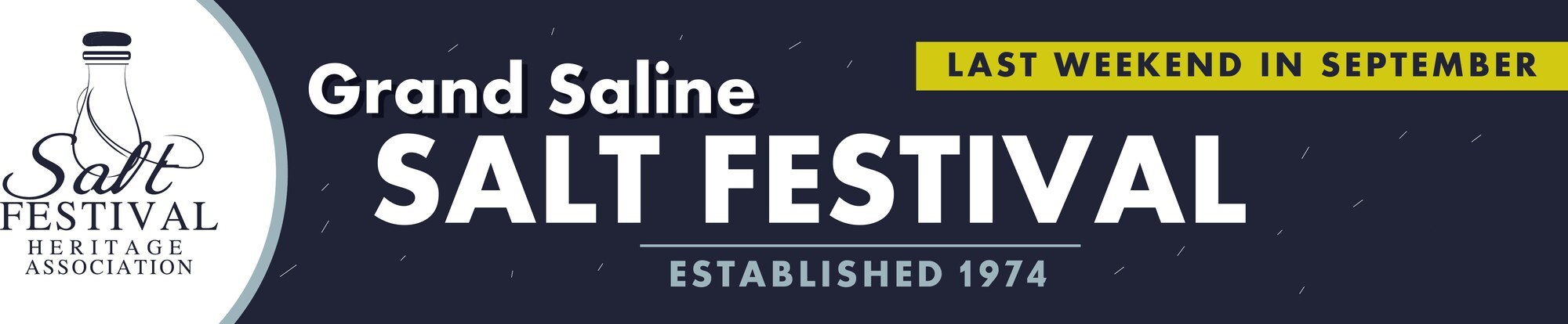 Grand Saline Salt Festival — established 1974, last weekend in September