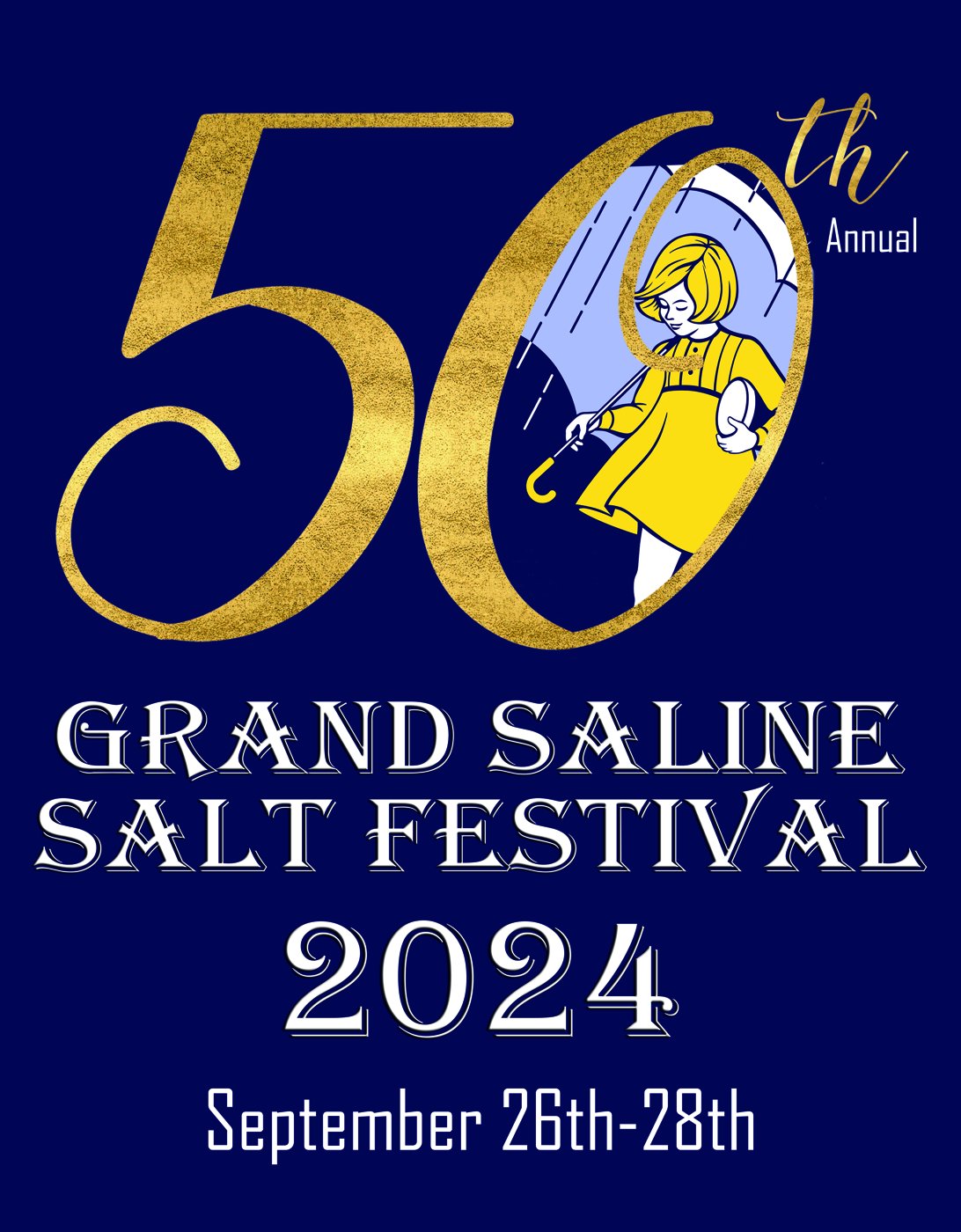 Cover of the 50th Annual Grand Saline Salt Festival 2024 magazine