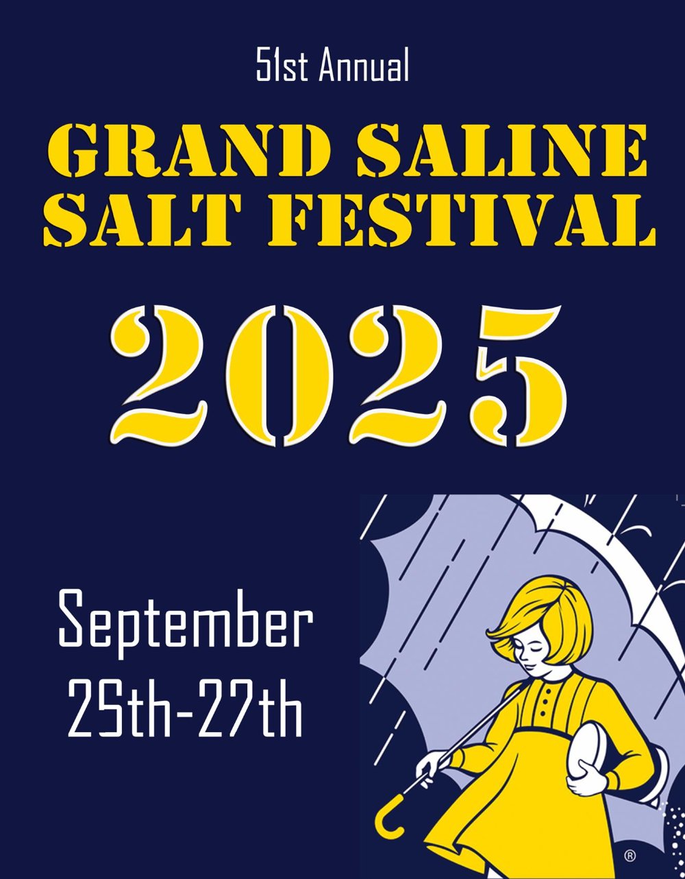 Cover of the 51st Annual Grand Saline Salt Festival 2025 magazine